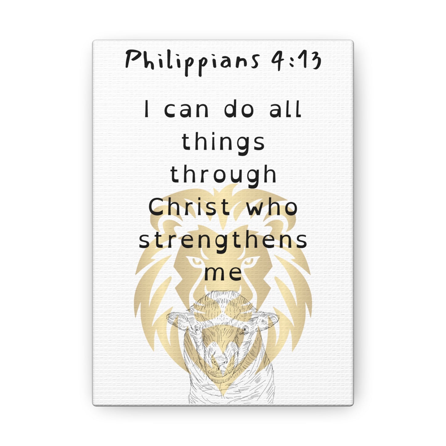 "Philippians 4:13" Canvas Gallery Wraps