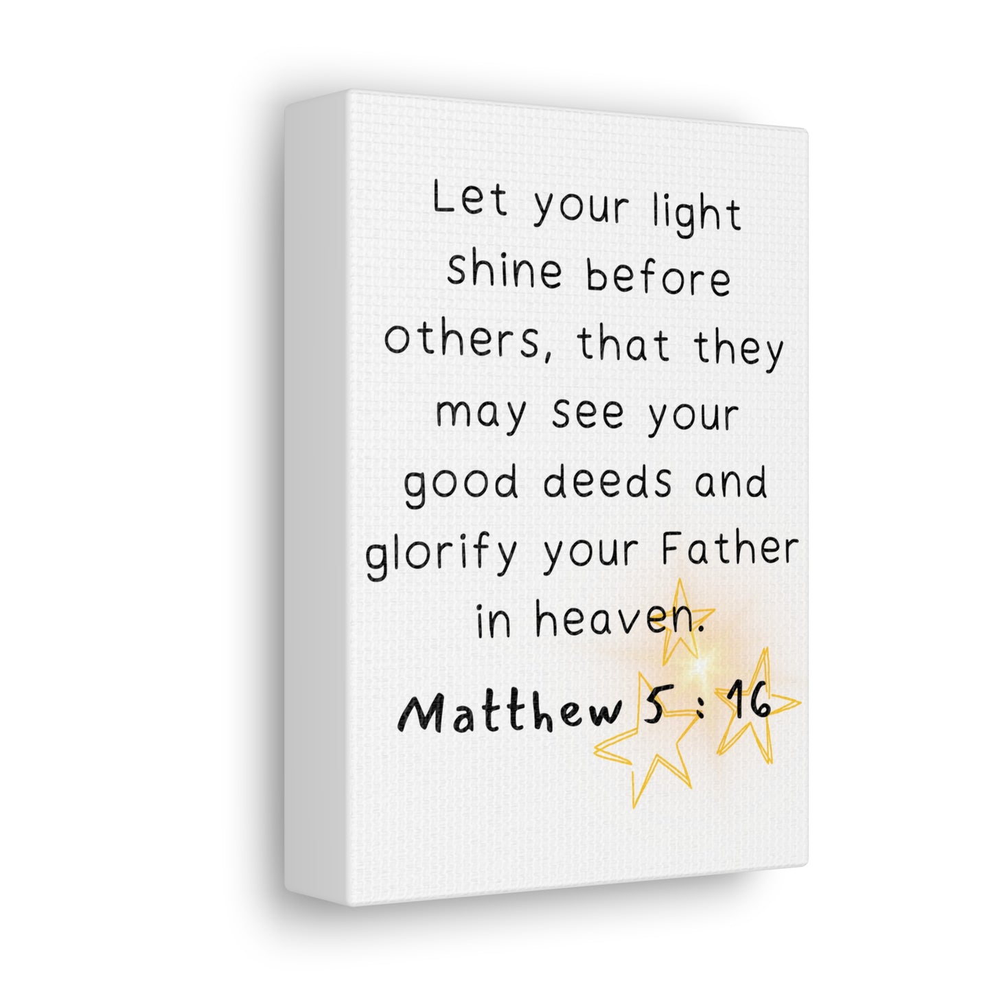 "Matthew 5:16" Canvas Gallery Wraps