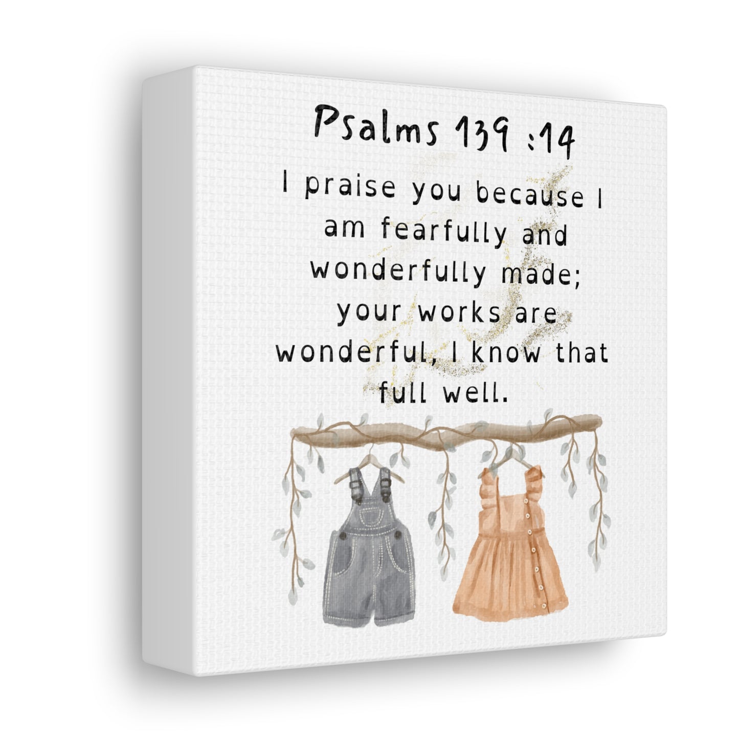 "Psalms 139:14" Canvas Gallery Wraps