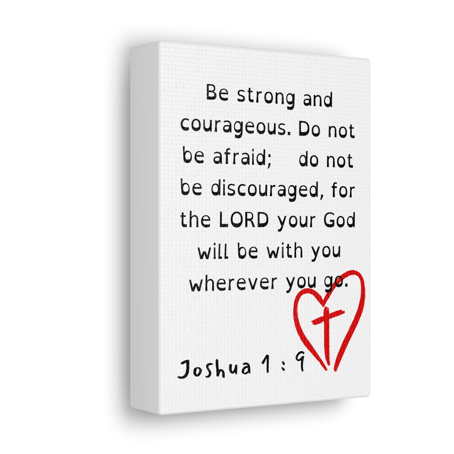 "Joshua 1:9" Canvas Gallery Wraps