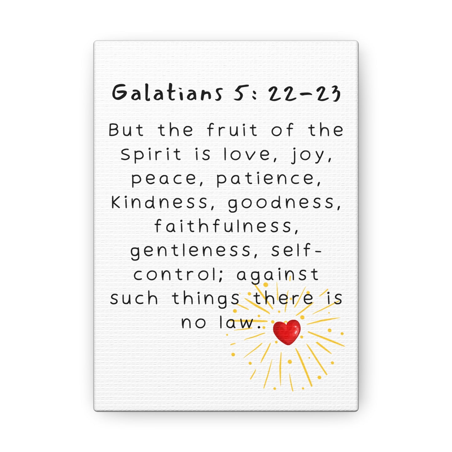 "Galatians 5:22-23" Canvas Gallery Wraps